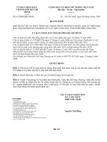 Quyết định phê duyệt đề án phát triển hệ thống phân phối bán buôn, bán lẻ trên địa bàn thành phố hồ chí minh từ nay đến 2015, tầm nhìn đến năm 2020