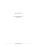 BÁO CÁO TÀI CHÍNH CÔNG TY MẸ FPT QUÝ IV NĂM 2011