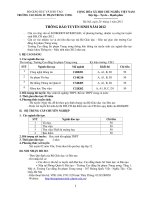 Thong tin tuyen sinh 2012