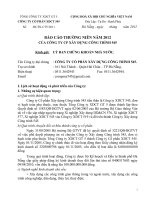 Báo cáo thường niên năm 2012 của công ty cổ phần xây dựng công trình 545