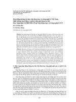 Hoạt động thông tin thư viện khoa học và công nghệ ở Việt nam, định hướng hoạt động và phát triển giai đoạn tự chủ