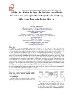 Nghiên cứu cải tiến, áp dụng cây tìm kiếm tam phân để lưu trữ và tìm kiếm vị từ cho kỹ thuật chuyển tiếp thông điệp trong định tuyến hướng dịch vụ