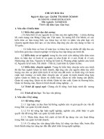 Chuẩn đàu ra ngành quản trị kinh doanh