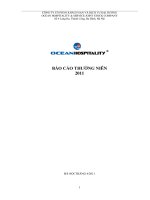 Báo cáo thường niên 2011 tại công ty cổ phần khách sạn và dịch vụ đại dương