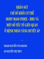 Khảo sát chỉ số khối cơ thể và một số yếu tố liên quan ở bệnh nhân tăng huyết áp