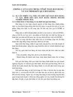 Một số ý kiến đóng góp nhằm hoàn thiện kế toán bán hàng và xác định kết quả bán hàng tại Công ty vật tư kỹ thuật xi măng