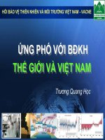 Ứng phó với biến động khí hậu thế giới và việt nam