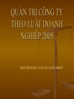 Quản trị công ty theo Luật doanh nghiệp 2005