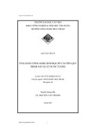 Ứng dụng công nghệ sinh học để cải tiến quy trình sản xuất nước tương