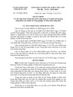 Quyết định Về việc kiện toàn Trung tâm Nước sinh hoạt và Vệ sinh môi trường