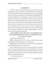 Hoàn thiện kế toán tiêu thụ và xác định kết quả tiêu thụ thành phẩm tại Công ty TNHH thương mại và sản xuất Vạn Hoa