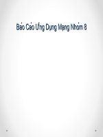 Báo cáo ứng dụng mạng