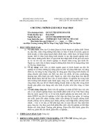 Chương trình giáo dục đại hoc ngành Quản trị kinh doanh