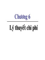 Bài giảng Lý thuyết chi phí