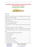 Hoạt động kinh doanh Xuất khẩu của Công ty Xuất nhập khẩu thủ công mỹ nghệ - Artexport