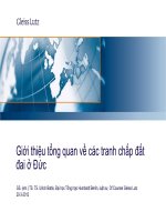Giới thiệu tổng quan về các tranh chấp đất đai ở Đức