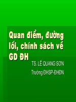 Quan điểm, đường lối, chính sách về giáo dục đại học