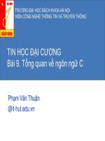 Tin học đại cương_ tổng quan về ngôn ngữ C