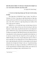Đổi mới, hoàn thiện cơ chế quản trị doanh nghiệp tại các ngân hàng thương mại nhà nước