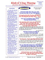 Kinh tế công thương sở công thương thái nguyên