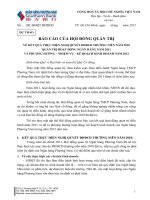 Báo cáo hội đồng quản trị ngân hàng phương nam