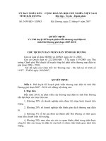 Quyết định Phê duyệt Kế hoạch phát triển thương mại điện tử tỉnh hải dương giai đoạn 2007- 2010