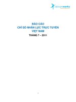 Báo cáo chỉ số nhân lực trực tuyến việt nam