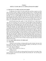 Những vấn đề chung của thống kê doanh nghiệp