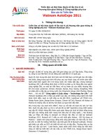 Báo cáo triển lãm Vietnam AutoExpo 2011