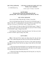 Quyết định Phê duyệt Đề án thanh toán không dùng tiền mặt  giai đoạn 2006-2010 và định hướng đến năm 2020 tại Việt nam