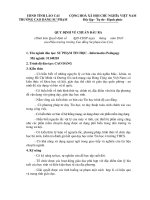 Quy định về chuẩn đầu ra ngành sư phạm tin học