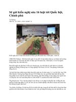 Sẽ gửi kiến nghị sửa 16 luật tới Quốc hội, Chính phủ