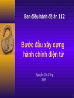 Bước đầu xây dựng hành chính điện tử