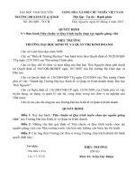 Ban hành Tiêu chuẩn và Quy trình tuyển chọn tạo nguồn giảng viên  đại học kinh tế và quản trị kinh doanh