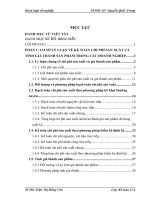 Hoàn thiện kế toán chi phí sản xuất và tính giá thành sản phẩm tại Công ty cổ phần sản xuất - thương mại Hưng Phát Nghệ An