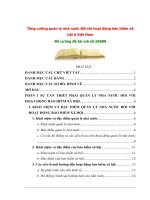 Tăng cường quản lý nhà nước đối với hoạt động bảo hiểm xã hội ở Việt Nam