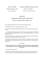 Đại hội đồng cổ đông 2011 công ty cổ phần xi măng la hiên