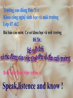 Hệ sinh thái và tác động của việc tăng dân số đến môi trường