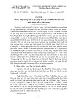 Chỉ thị Về việc tăng cường một số giải pháp tháo gỡ khó khăn cho sản xuất kinh doanh, hỗ trợ thị trường