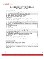 BẢN TIN PHỤC VỤ LÃNH ĐẠO