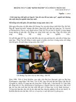 HOÀNG TUỴ VÀ BỘ “KINH THÁNH” CỦA TỐI ƯU TOÀN CỤC