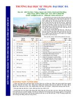 Giới thiệu TRƯỜNG ĐẠI HỌC SƯ PHẠM- ĐẠI HỌC ĐÀ NẴNG 
