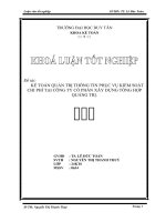 Kế toán quản trị thông tin phục vụ kiểm soát chi phí tại Công ty cổ phần xây dựng tổng hợp Quảng Trị