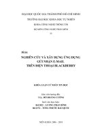 Nghiên cứu và xây dựng ứng dụng gửi nhận email trên điện thoại blackberry