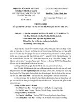 Thong bao ket qua hoi thi Olympic Tin hoc tre tinh Bac Giang lan thu 15 nam 2012