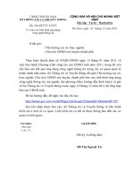 Công văn báo cáo tình hình ứng dụng công nghệ thông tin