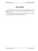 Tổ chức kế toán bán hàng và xác định kết quả kinh doanh tại Chi nhánh Công ty cổ phần XNK Tổng hợp 1 Việt Nam - Xí nghiệp May Hải Phòng