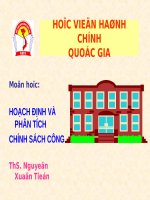 Hoạch định và phân tích chính sách công