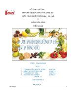 Phụ gia làm tăng tính dinh dưỡng của thực phẩm Vitamin trong nước