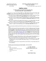 Thông báo kết quả kiểm tra trình độ môn Tin học đại cương của sinh viên khóa 2012